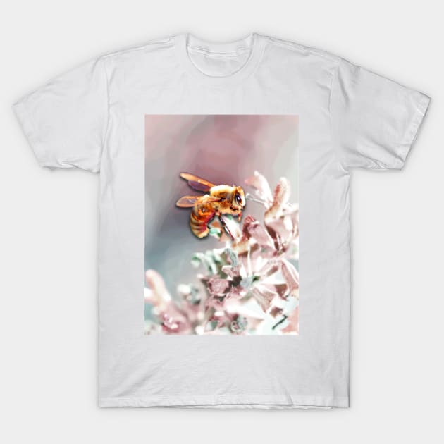 Bee & flower T-Shirt by Sinmara